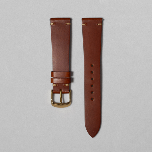 two-stitch-buttero-same-colour-stitch-Saddle-brown-leather-watch-strap-17mm-20mm-quick-release
