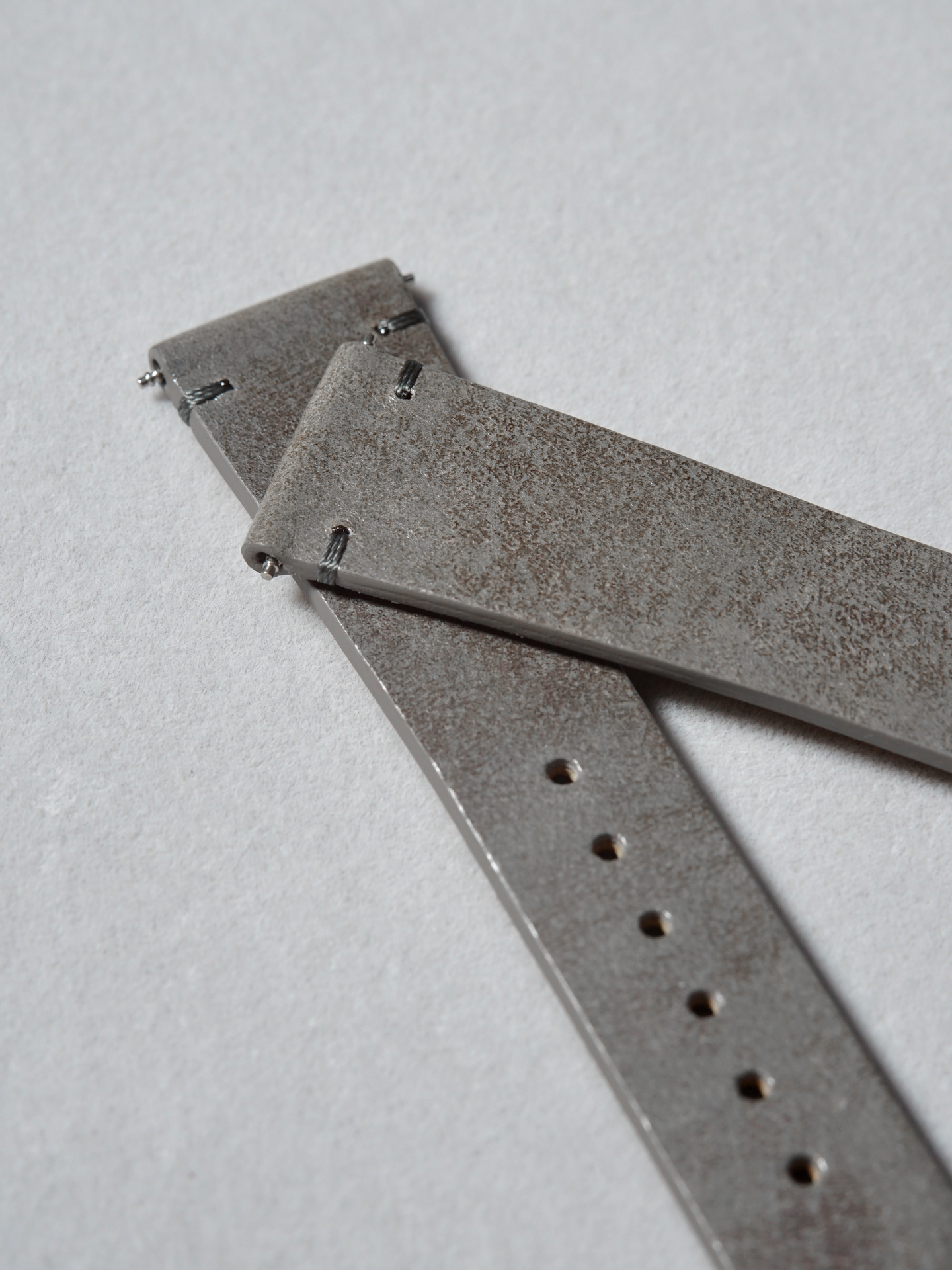 Two-Stitch Italico / Asfalto Grey / Tonal Stitching