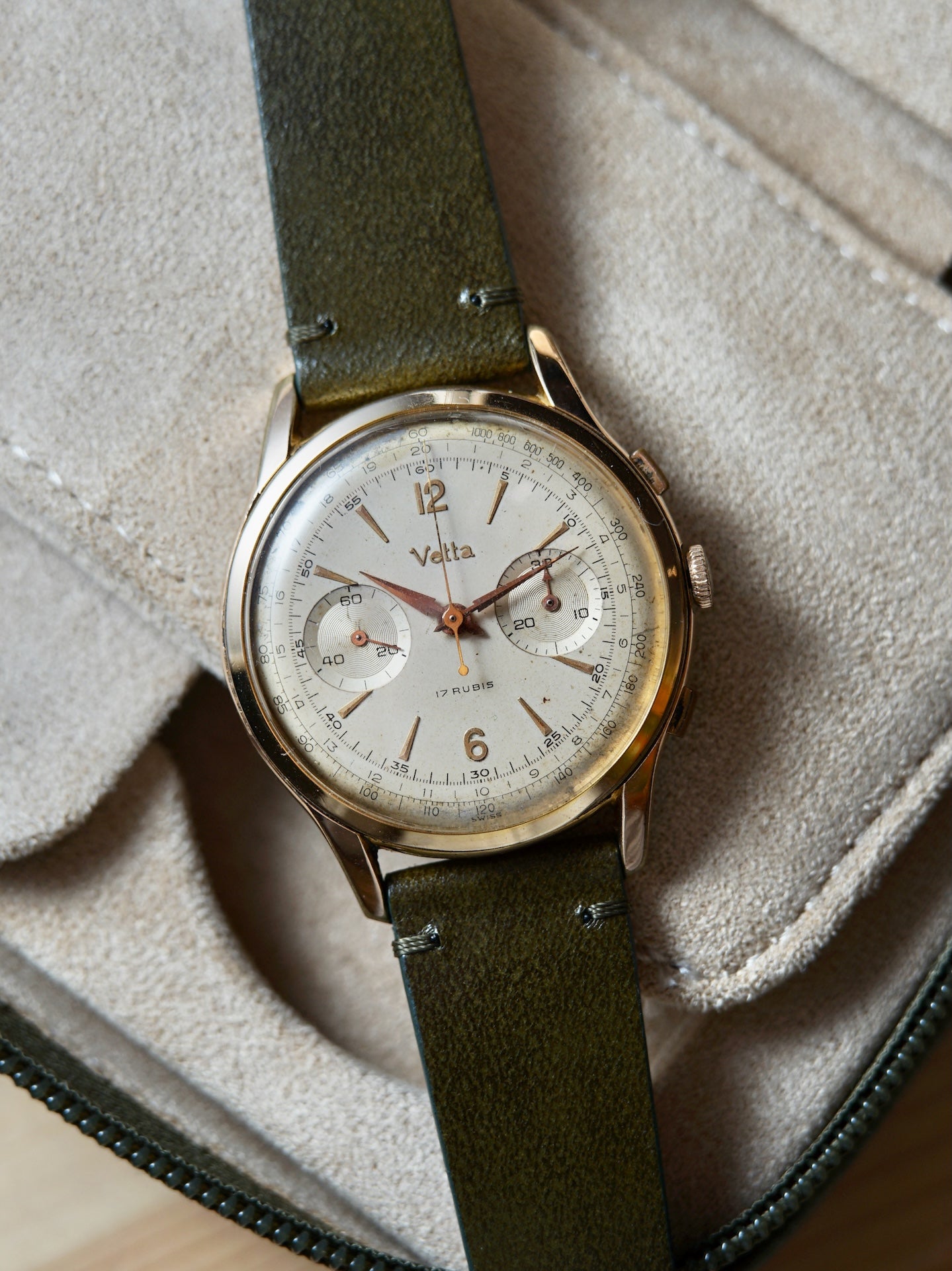1950s Vetta Chronograph | Vetta 130, Valjoux 23